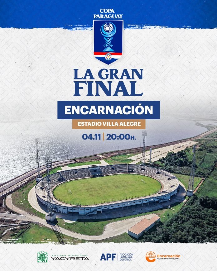 La final de la Copa Paraguay será en el estadio hecho por la EBY en